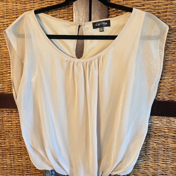 Love Reign Small Tan and sequence cocktail dress. - Picture 2 of 8